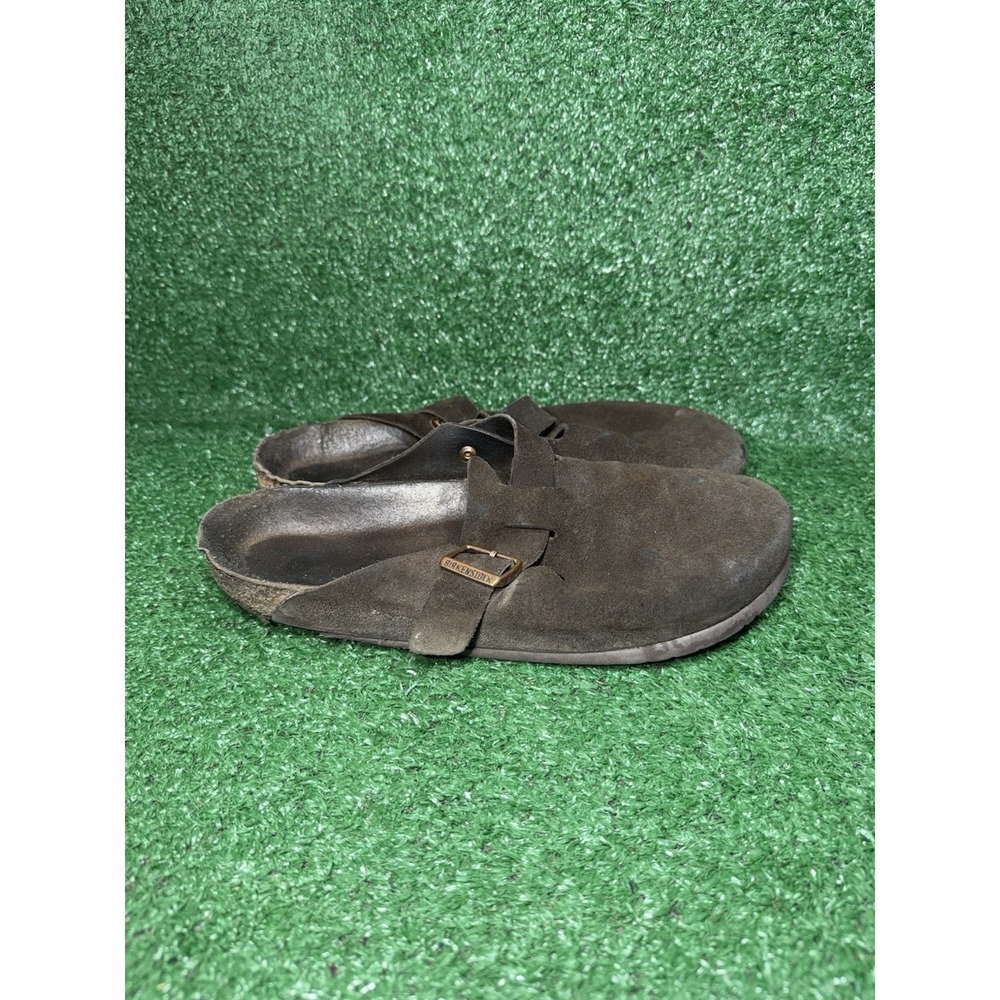 Birkenstock Boston Clog Mens 9 US EU 42 Brown Suede Soft Footbed Gorpcore Boho